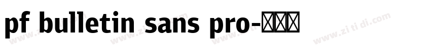 pf bulletin sans pro字体转换